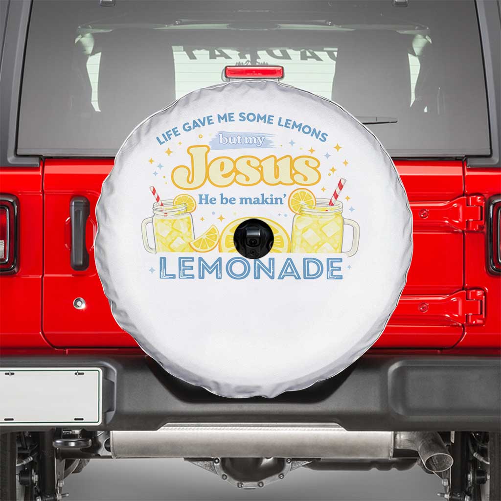 Life Gave Me Some Lemons Spare Tire Cover Funny Lemonade Jesus Christian