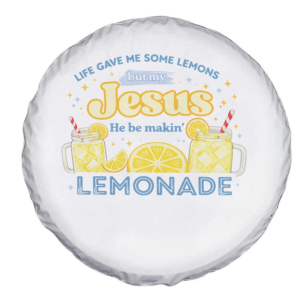 Life Gave Me Some Lemons Spare Tire Cover Funny Lemonade Jesus Christian