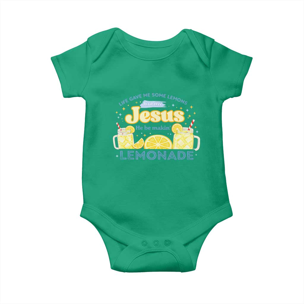 Life Gave Me Some Lemons Baby Onesie Funny Lemonade Jesus Christian