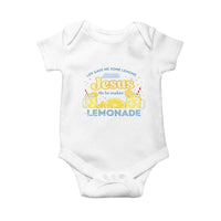 Life Gave Me Some Lemons Baby Onesie Funny Lemonade Jesus Christian