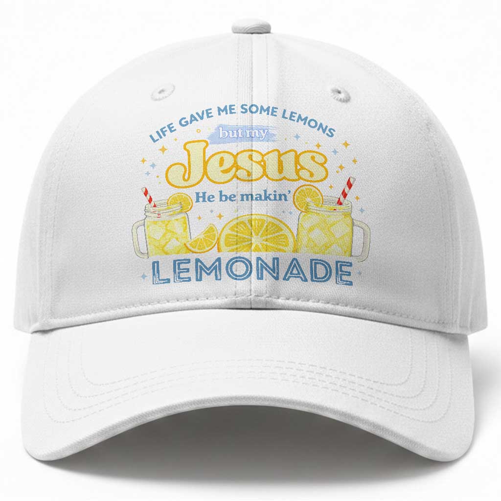 Life Gave Me Some Lemons Baseball Cap Funny Lemonade Jesus Christian