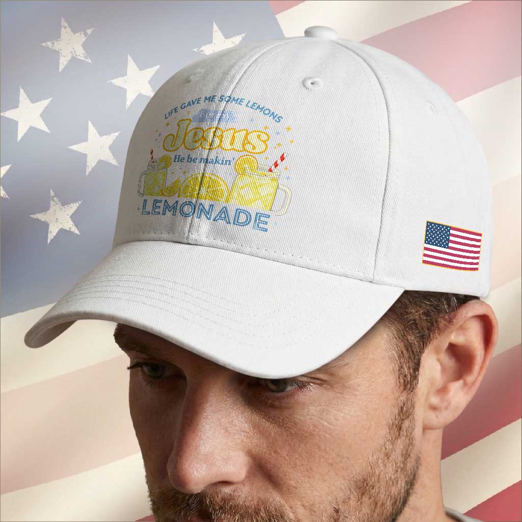 Life Gave Me Some Lemons Baseball Cap Funny Lemonade Jesus Christian