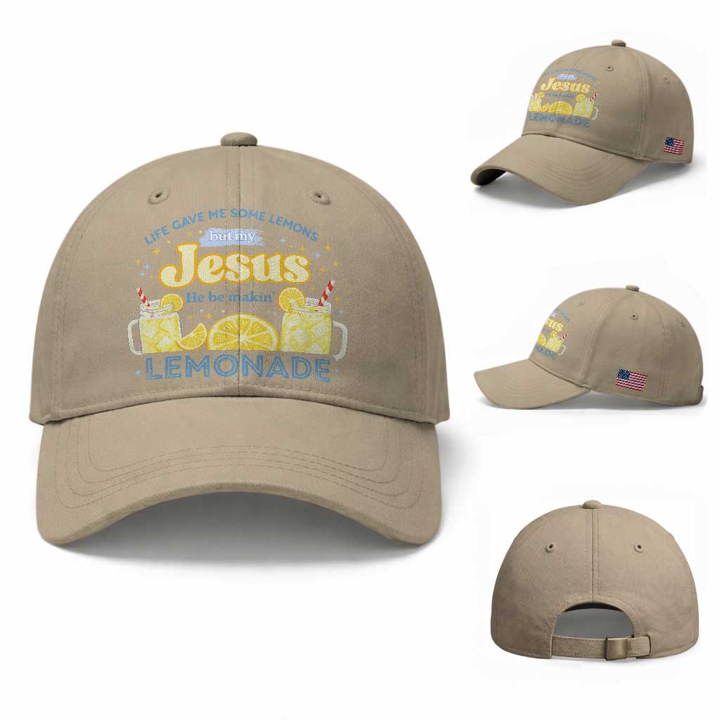 Life Gave Me Some Lemons Baseball Cap Funny Lemonade Jesus Christian