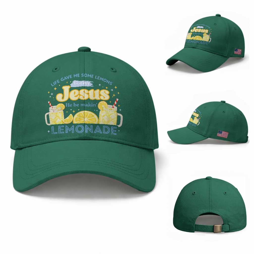 Life Gave Me Some Lemons Baseball Cap Funny Lemonade Jesus Christian