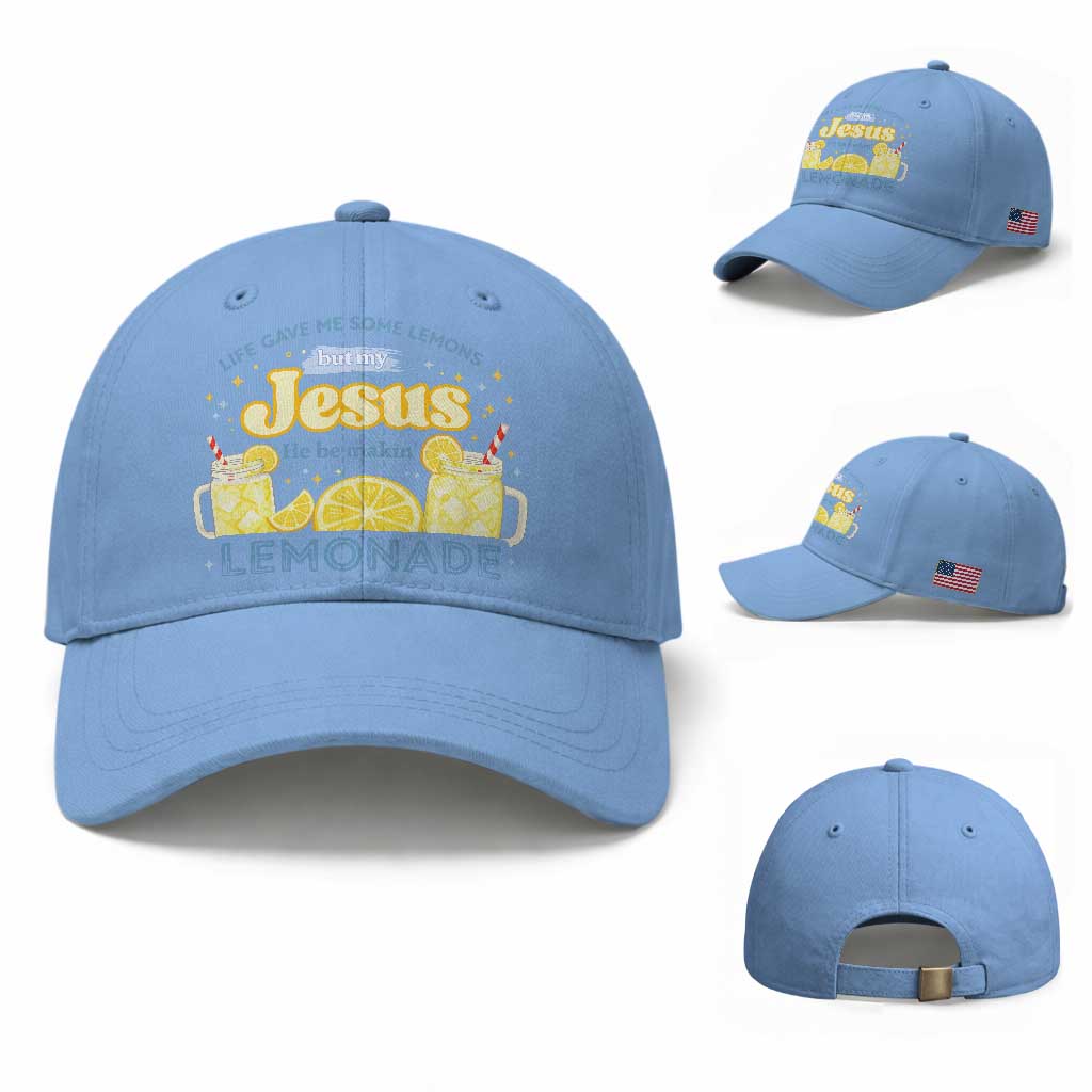 Life Gave Me Some Lemons Baseball Cap Funny Lemonade Jesus Christian