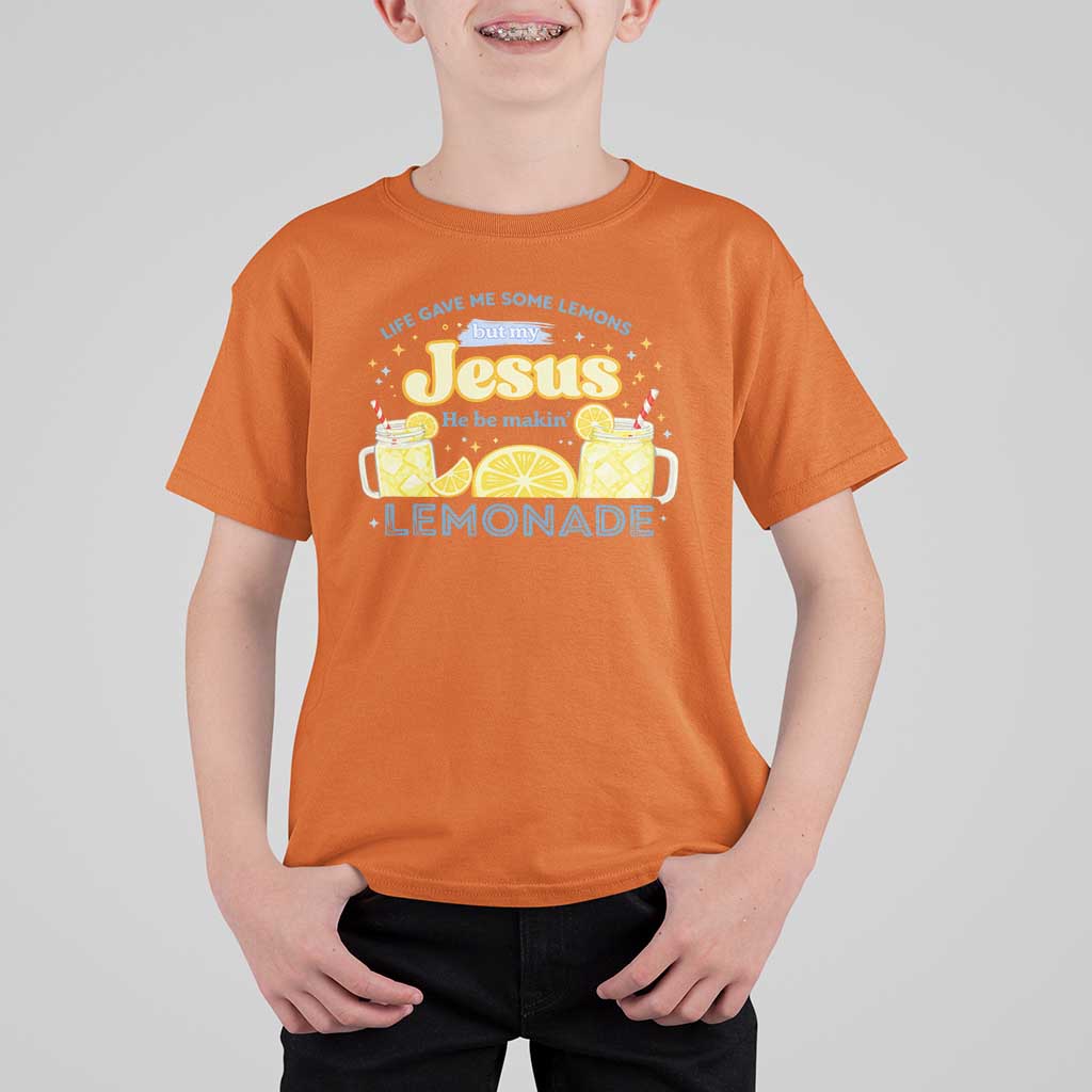 Life Gave Me Some Lemons T Shirt For Kid Funny Lemonade Jesus Christian