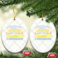 Life Gave Me Some Lemons Ceramic Ornament Funny Lemonade Jesus Christian