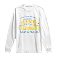 Life Gave Me Some Lemons Long Sleeve Shirt Funny Lemonade Jesus Christian
