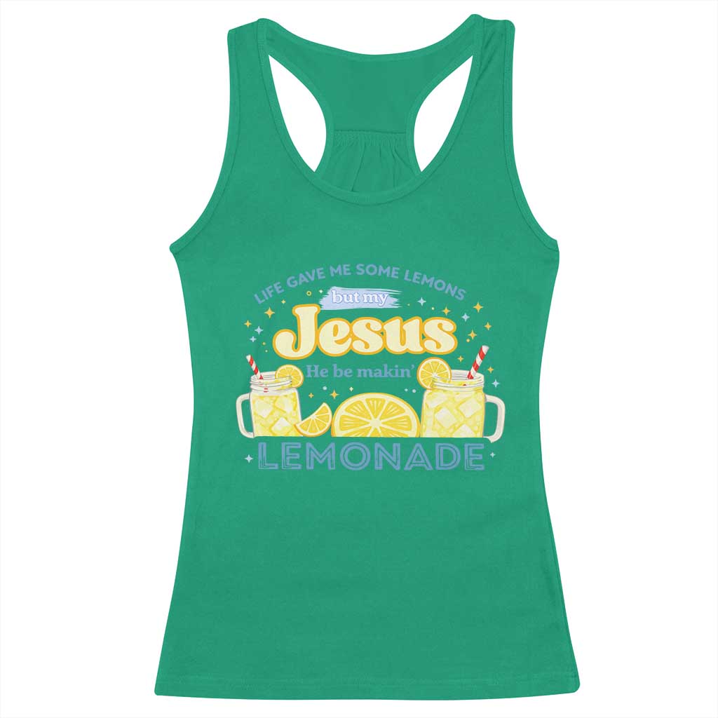 Life Gave Me Some Lemons Racerback Tank Top Funny Lemonade Jesus Christian