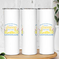 Life Gave Me Some Lemons Skinny Tumbler Funny Lemonade Jesus Christian