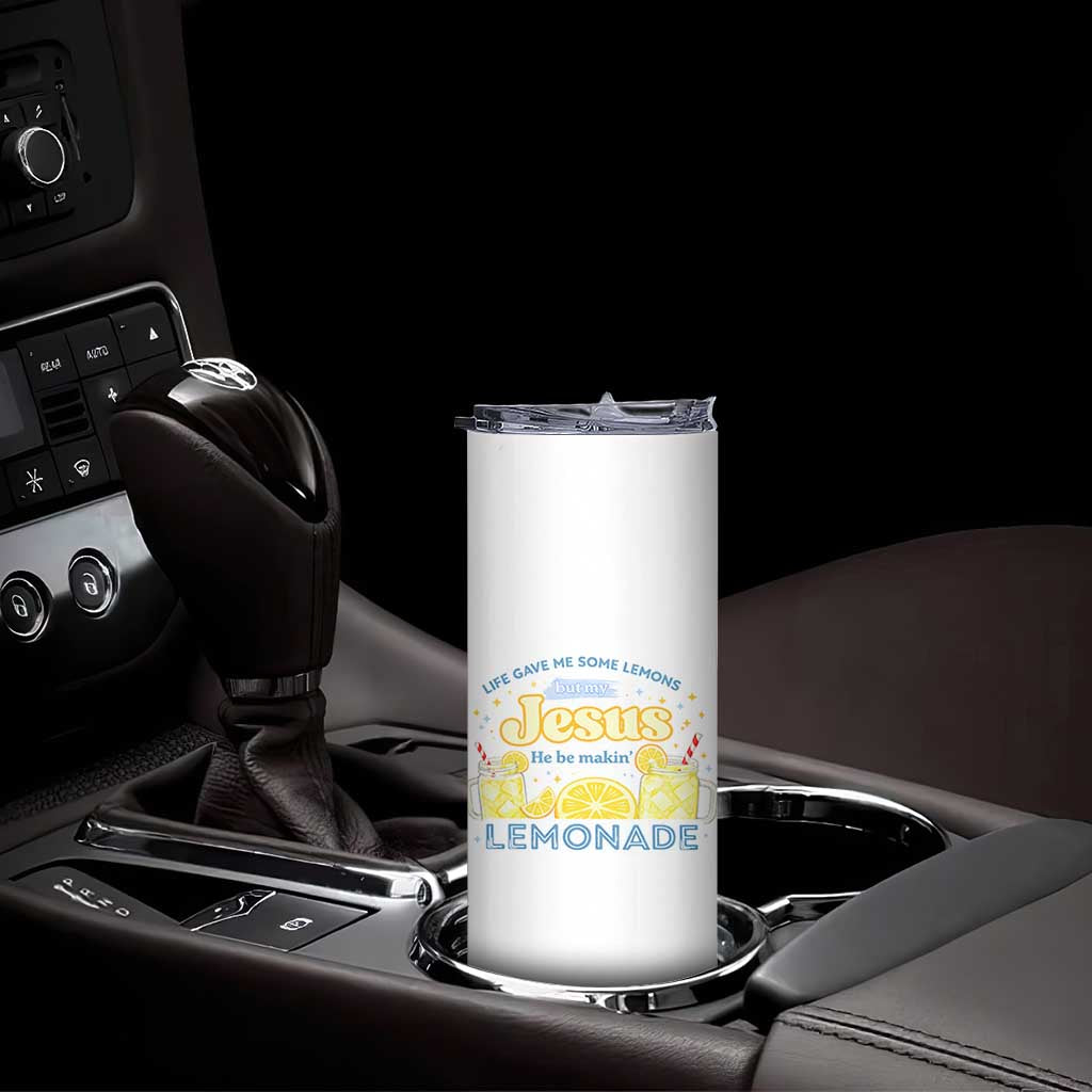 Life Gave Me Some Lemons Skinny Tumbler Funny Lemonade Jesus Christian
