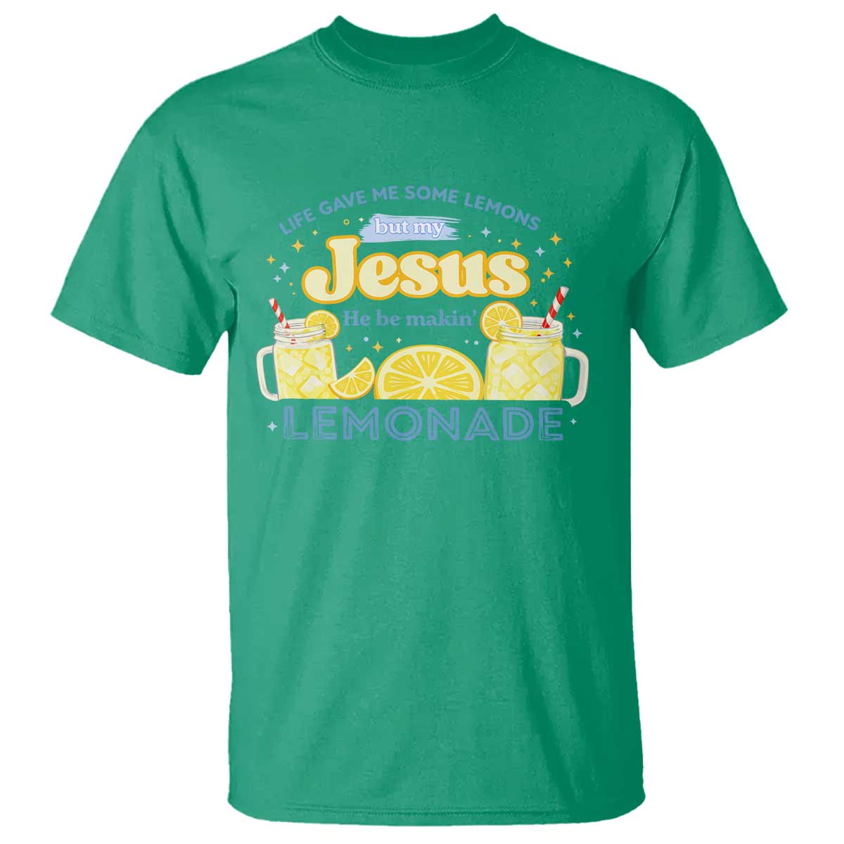 Life Gave Me Some Lemons T Shirt Funny Lemonade Jesus Christian
