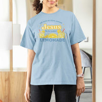 Life Gave Me Some Lemons T Shirt For Women Funny Lemonade Jesus Christian