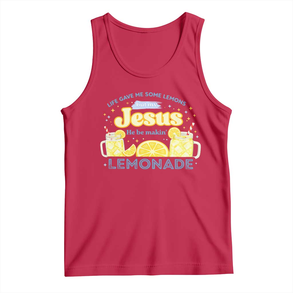 Life Gave Me Some Lemons Tank Top Funny Lemonade Jesus Christian