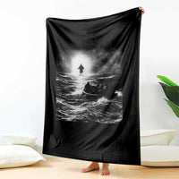 Christian Faith Throw Blanket Walk On Water Distressed Bible Verse
