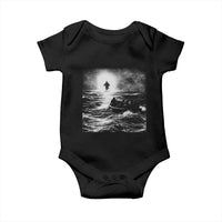 Christian Faith Baby Onesie Walk On Water Distressed Bible Verse