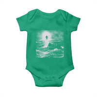 Christian Faith Baby Onesie Walk On Water Distressed Bible Verse