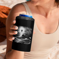 Christian Faith 4 in 1 Can Cooler Tumbler Walk On Water Distressed Bible Verse