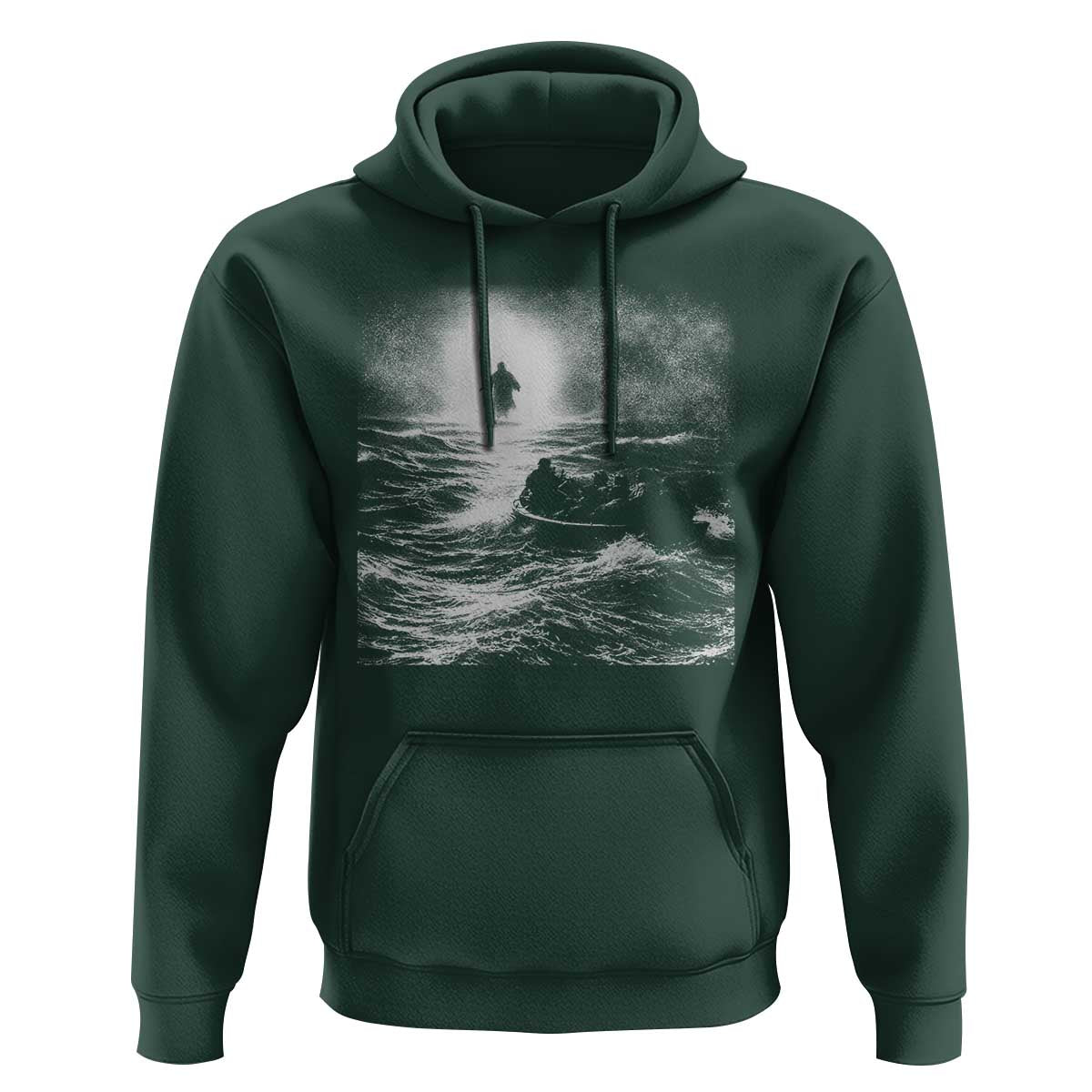 Christian Faith Hoodie Walk On Water Distressed Bible Verse