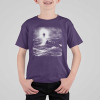 Christian Faith T Shirt For Kid Walk On Water Distressed Bible Verse