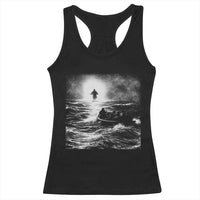 Christian Faith Racerback Tank Top Walk On Water Distressed Bible Verse