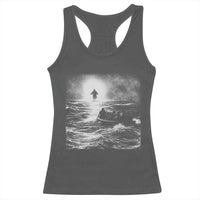 Christian Faith Racerback Tank Top Walk On Water Distressed Bible Verse