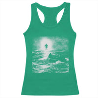 Christian Faith Racerback Tank Top Walk On Water Distressed Bible Verse