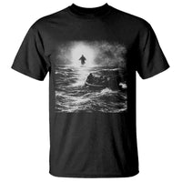 Christian Faith T Shirt Walk On Water Distressed Bible Verse