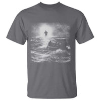 Christian Faith T Shirt Walk On Water Distressed Bible Verse