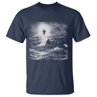 Christian Faith T Shirt Walk On Water Distressed Bible Verse