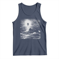 Christian Faith Tank Top Walk On Water Distressed Bible Verse