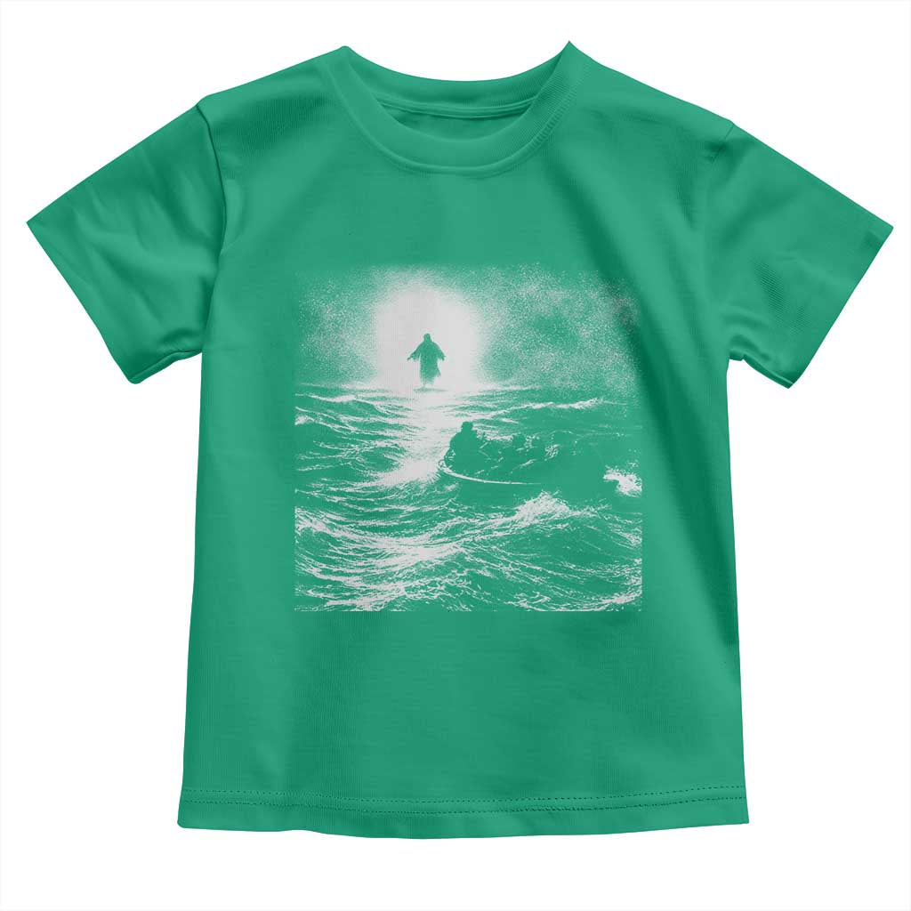 Christian Faith Toddler T Shirt Walk On Water Distressed Bible Verse