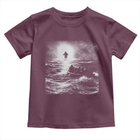 Christian Faith Toddler T Shirt Walk On Water Distressed Bible Verse