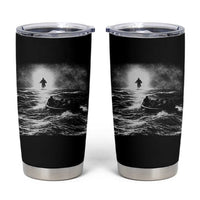 Christian Faith Tumbler Cup Walk On Water Distressed Bible Verse