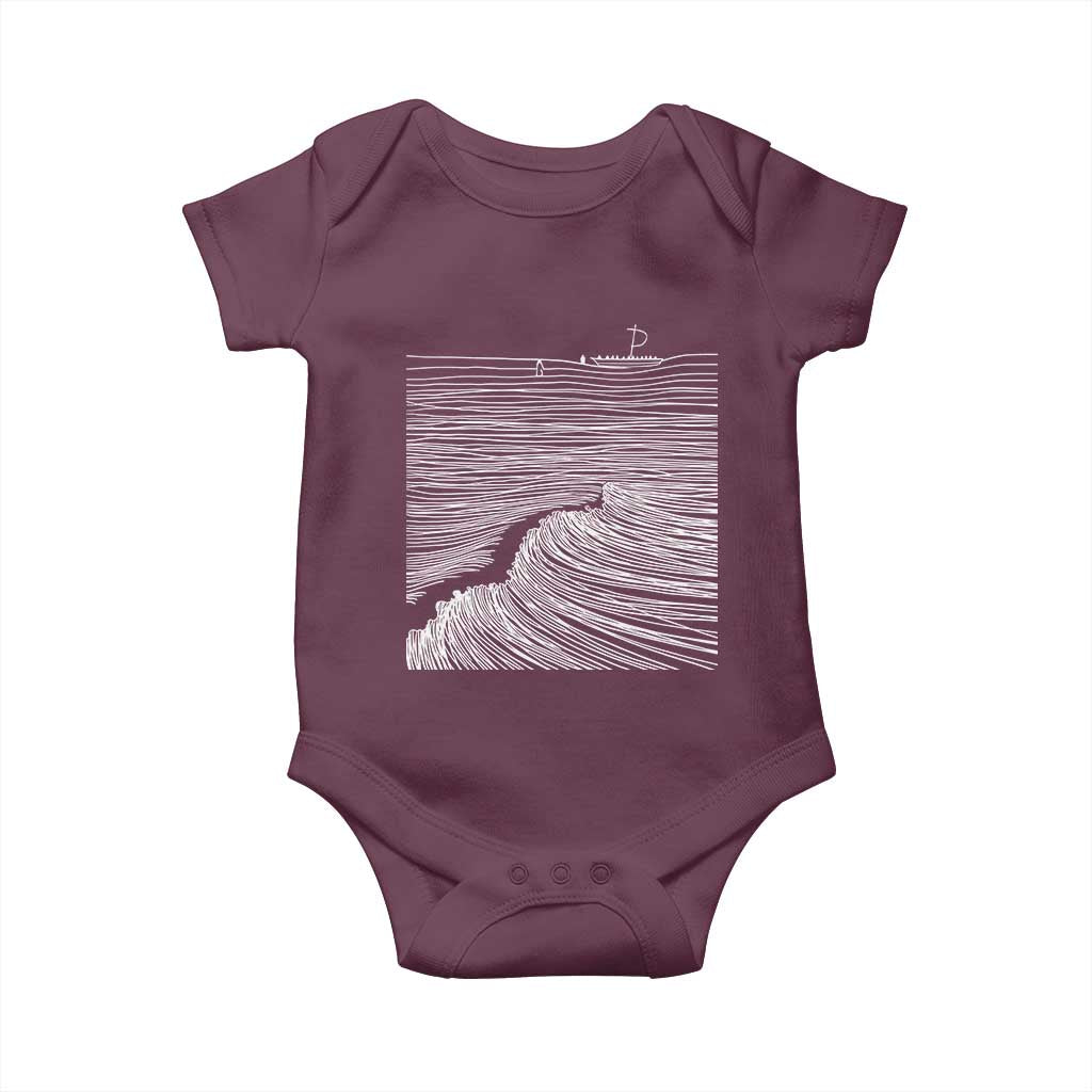 Christian Faith Baby Onesie Walk On Water Boho Bible Verse