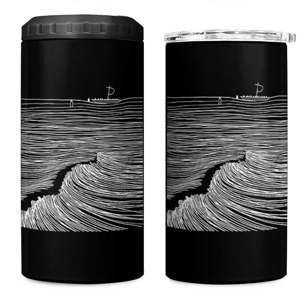 Christian Faith 4 in 1 Can Cooler Tumbler Walk On Water Boho Bible Verse