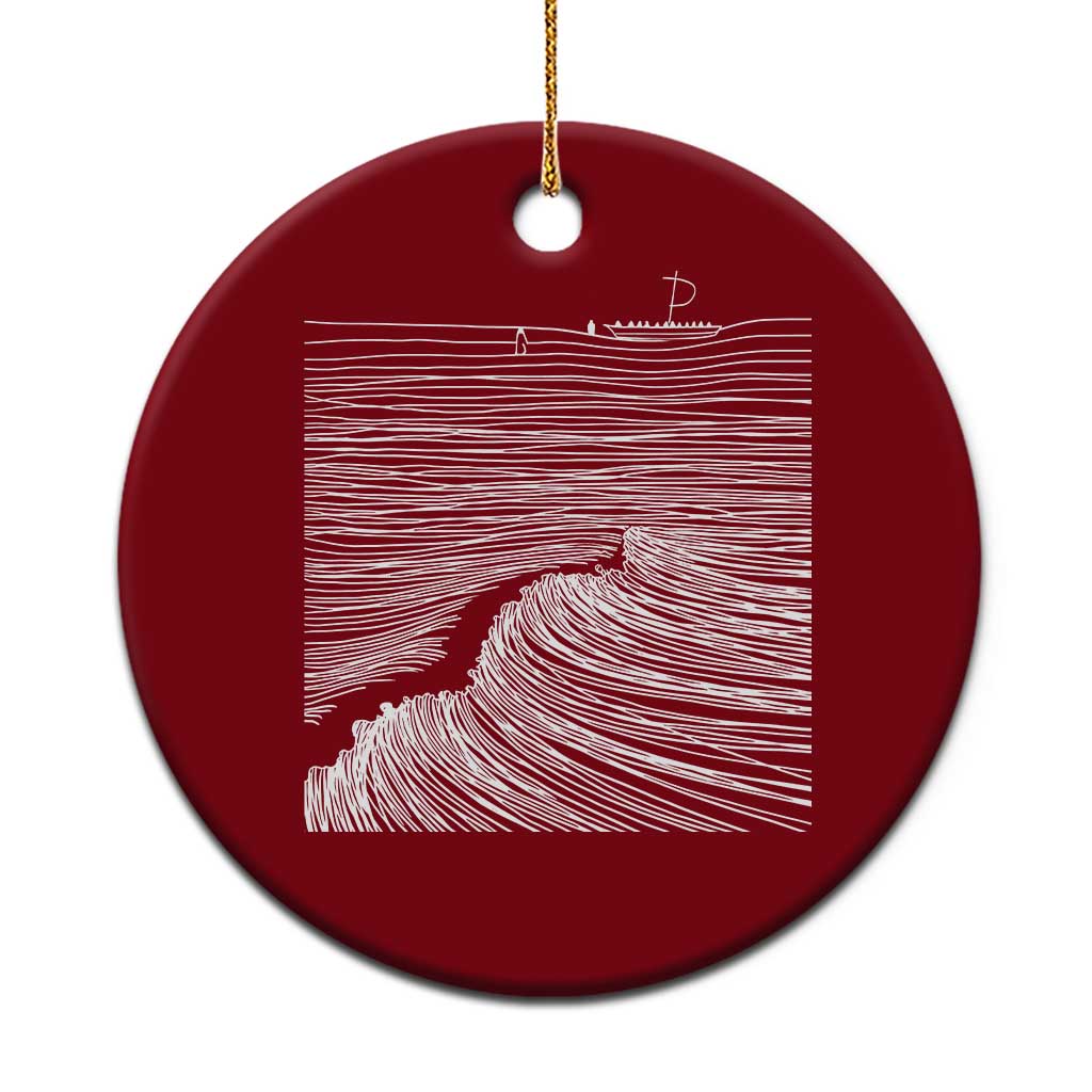 Christian Faith Ceramic Ornament Walk On Water Boho Bible Verse