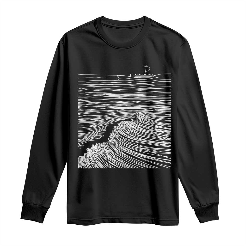 Christian Faith Long Sleeve Shirt Walk On Water Boho Bible Verse