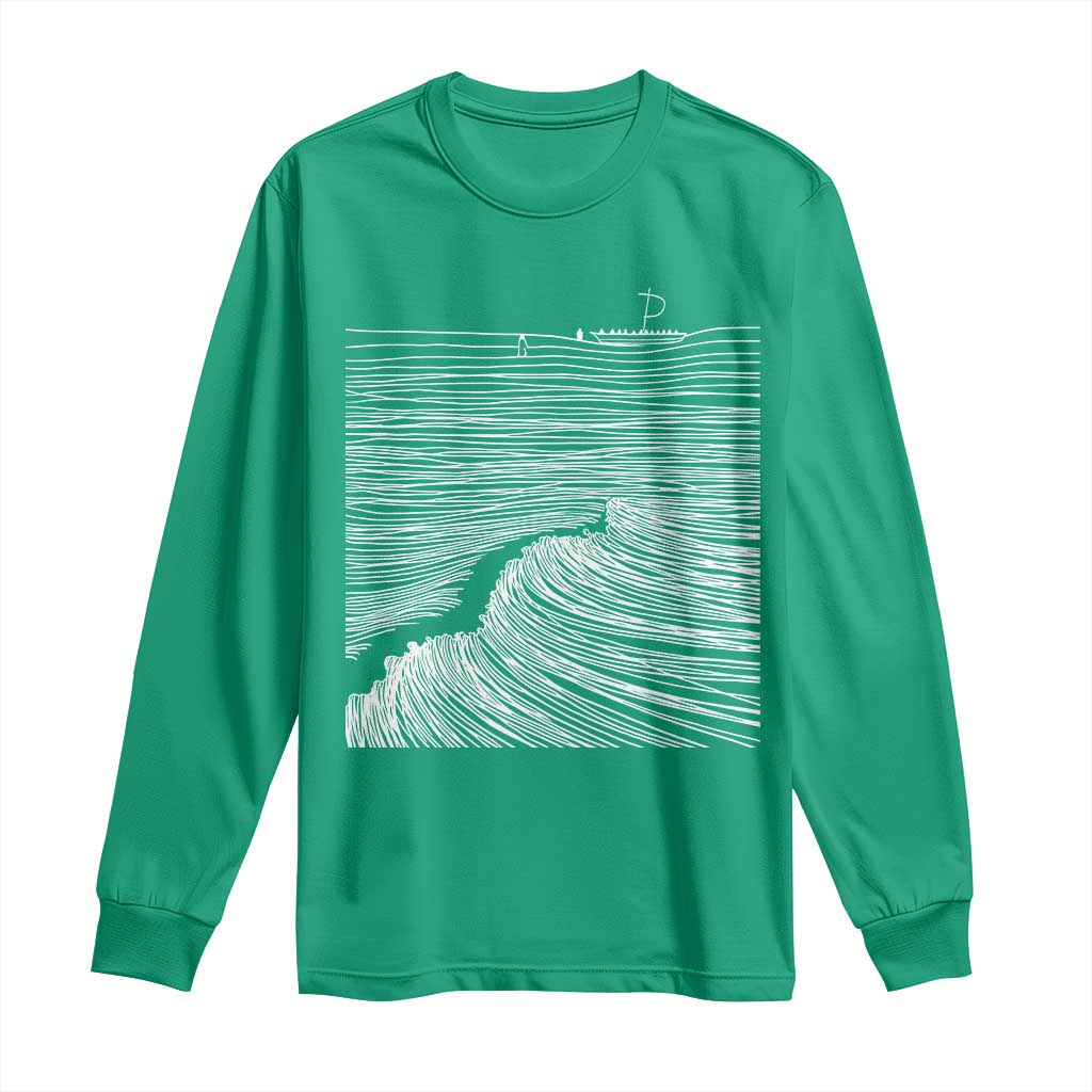 Christian Faith Long Sleeve Shirt Walk On Water Boho Bible Verse