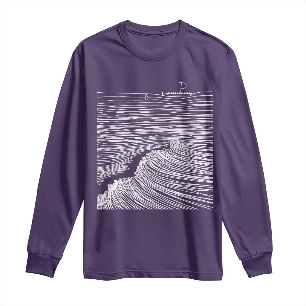 Christian Faith Long Sleeve Shirt Walk On Water Boho Bible Verse