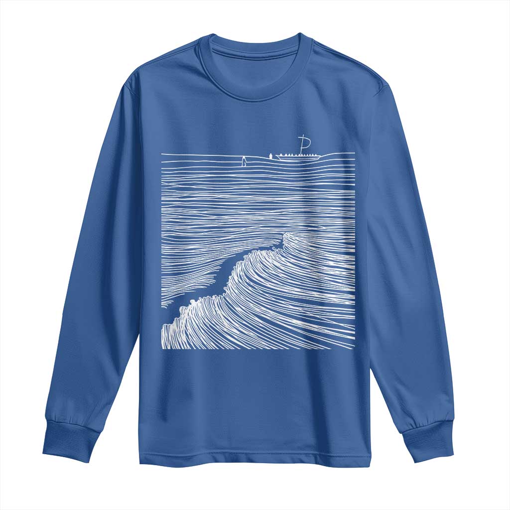 Christian Faith Long Sleeve Shirt Walk On Water Boho Bible Verse