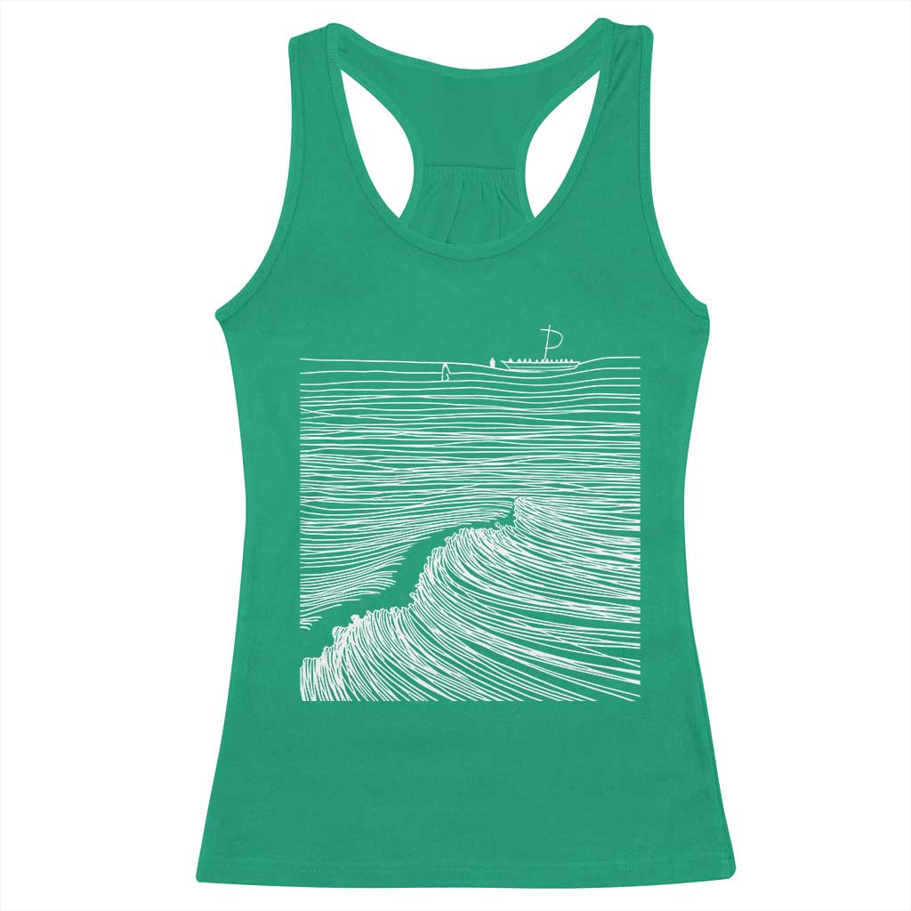 Christian Faith Racerback Tank Top Walk On Water Boho Bible Verse