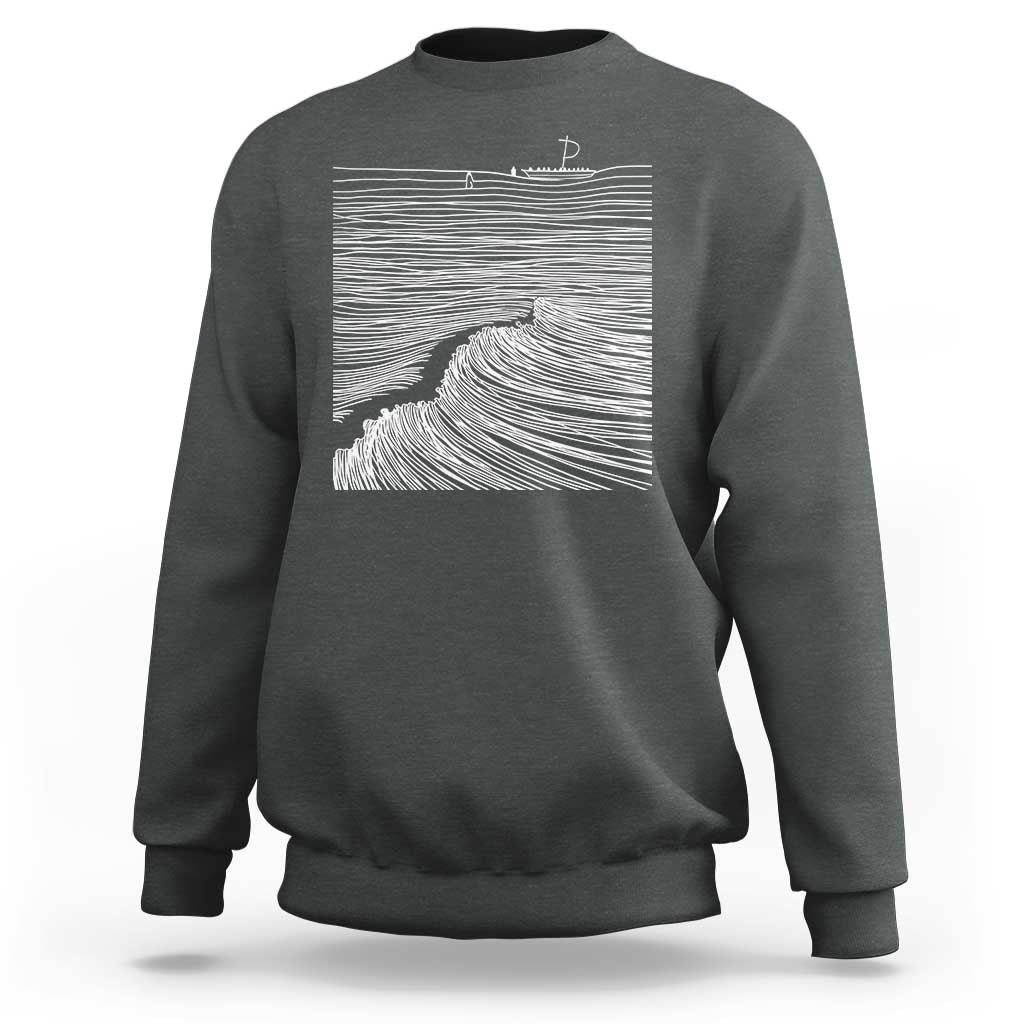 Christian Faith Sweatshirt Walk On Water Boho Bible Verse