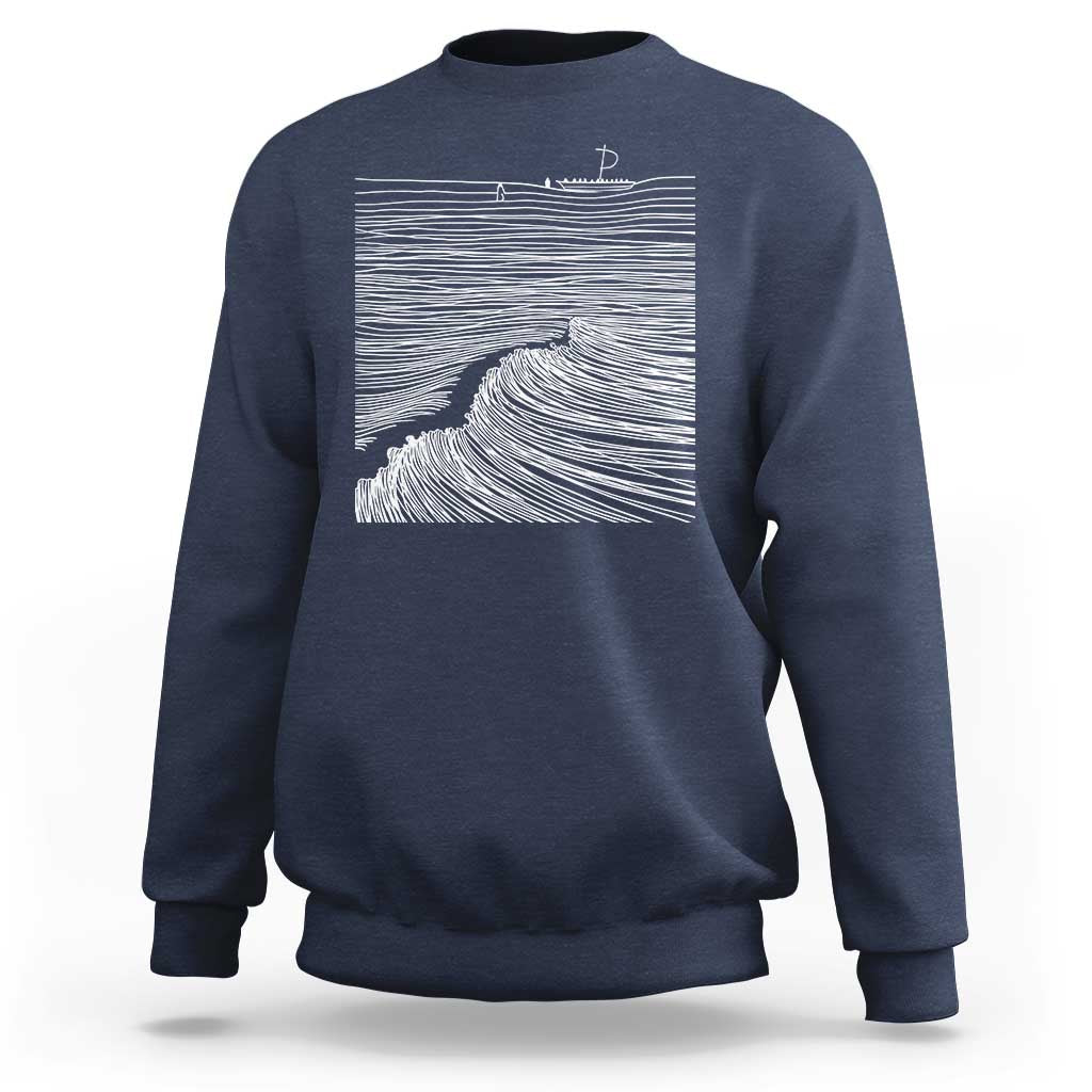Christian Faith Sweatshirt Walk On Water Boho Bible Verse