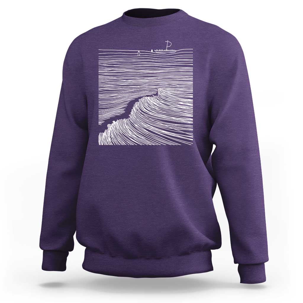 Christian Faith Sweatshirt Walk On Water Boho Bible Verse