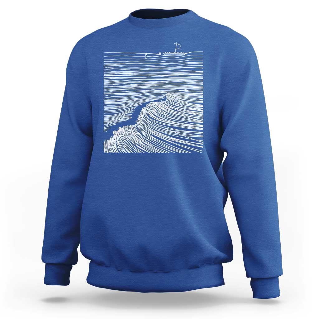 Christian Faith Sweatshirt Walk On Water Boho Bible Verse
