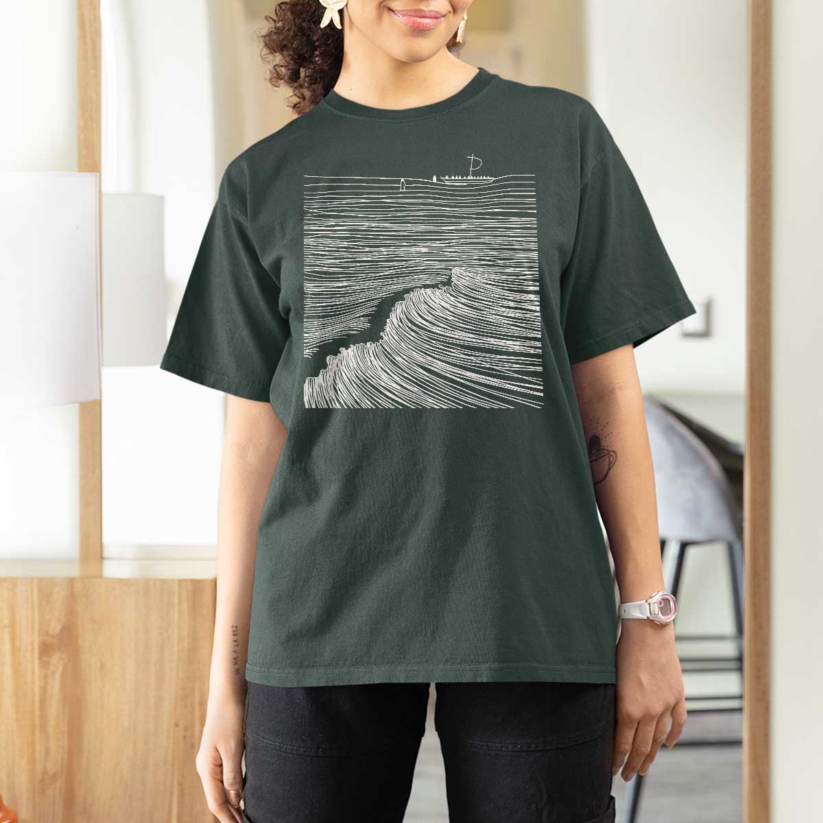 Christian Faith T Shirt For Women Walk On Water Boho Bible Verse