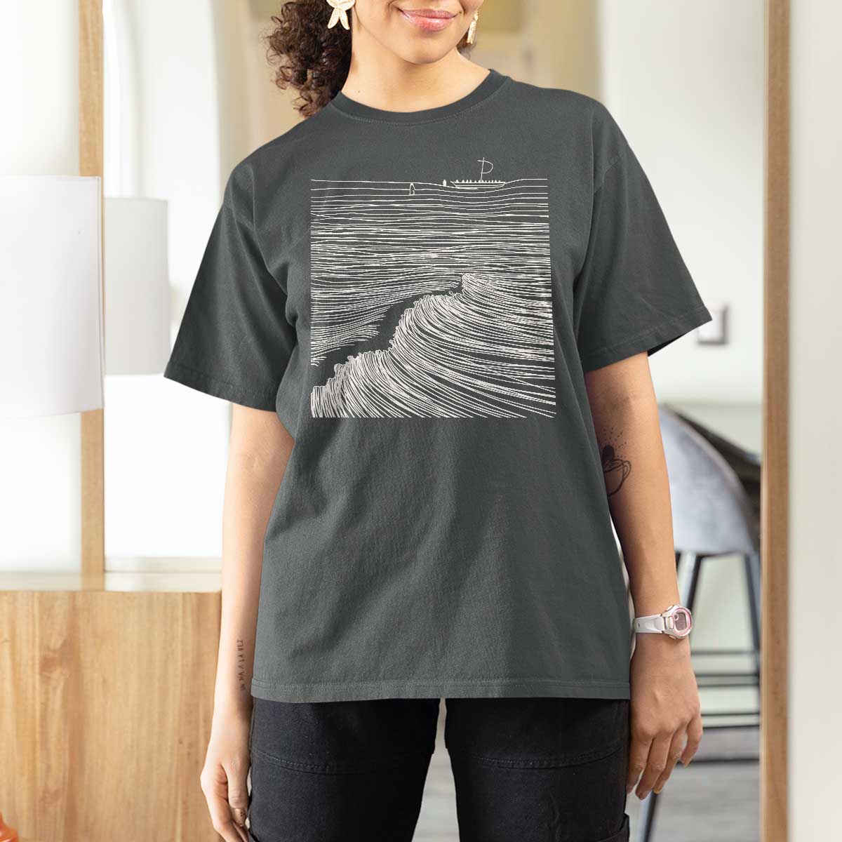 Christian Faith T Shirt For Women Walk On Water Boho Bible Verse