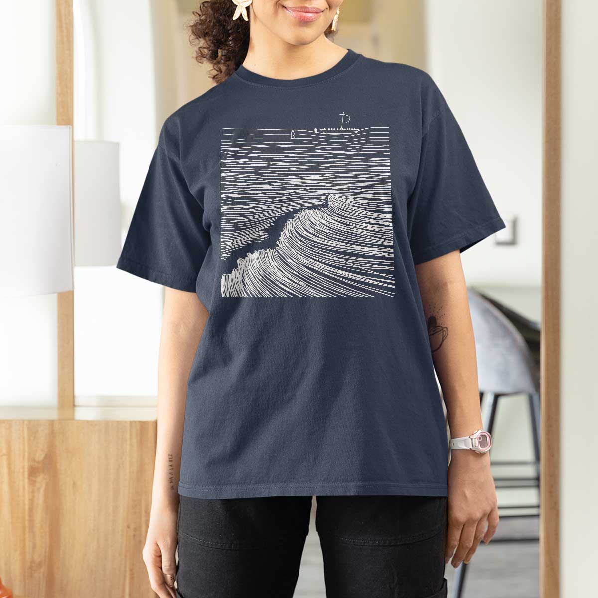 Christian Faith T Shirt For Women Walk On Water Boho Bible Verse
