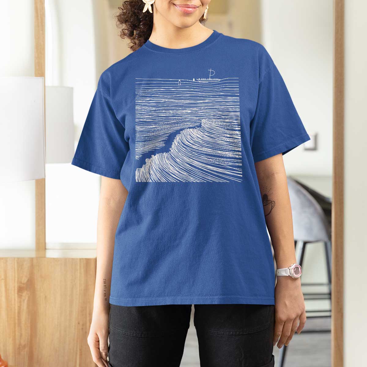 Christian Faith T Shirt For Women Walk On Water Boho Bible Verse